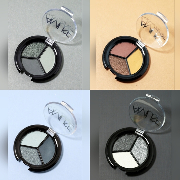 Amuse Eyeshadow Trios in Envious, Smoke Signal, Bronze Babe & Blue Lagoon 0.14oz - Picture 1 of 7